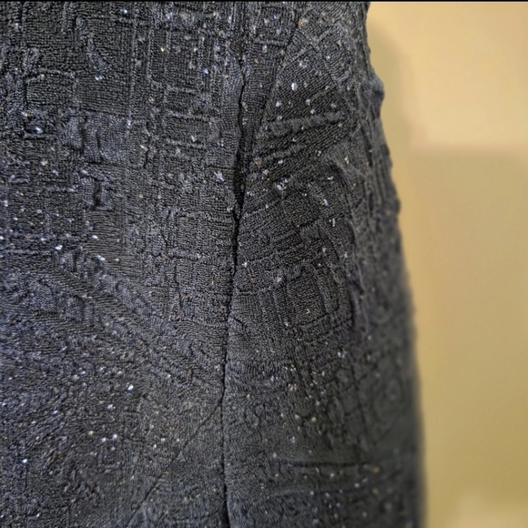 Alex Evenings Women's Navy Blue Sequin Lace Maxi Dress Formal Gown Set, Size 14 - Picture 7 of 8